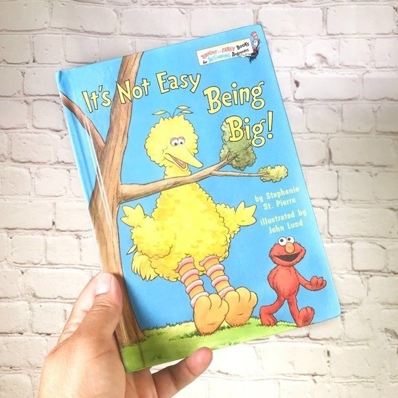 Vintage Sesame Street Book: IT'S NOT EASY BEING BIG! Stephanie St. Pierre 1st Ed - Picture 8 of 8